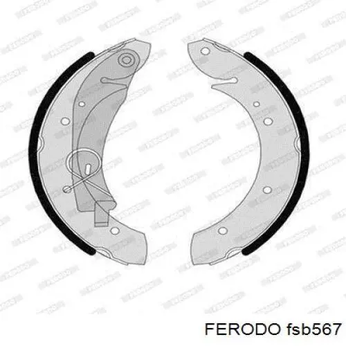 Zapatas de frenos de tambor traseras FERODO FSB567