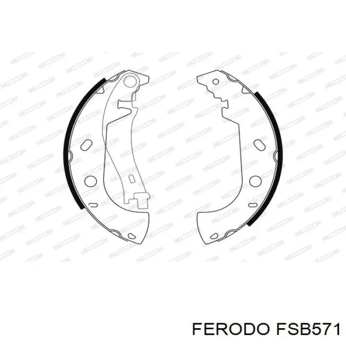 FSB571 Ferodo zapatas de frenos de tambor traseras