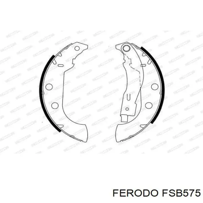 FSB575 Ferodo zapatas de frenos de tambor traseras