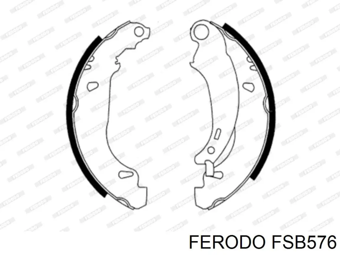 Zapatas de frenos de tambor traseras FERODO FSB576