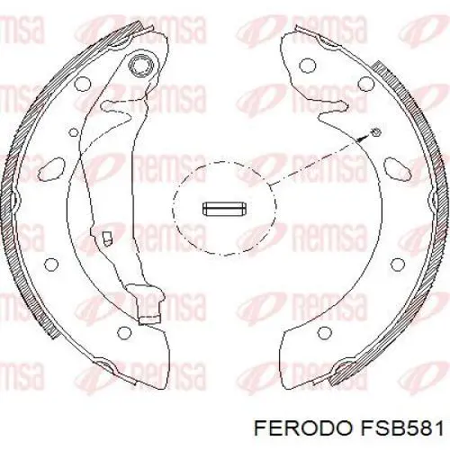 Zapatas de freno FSB581 Ferodo