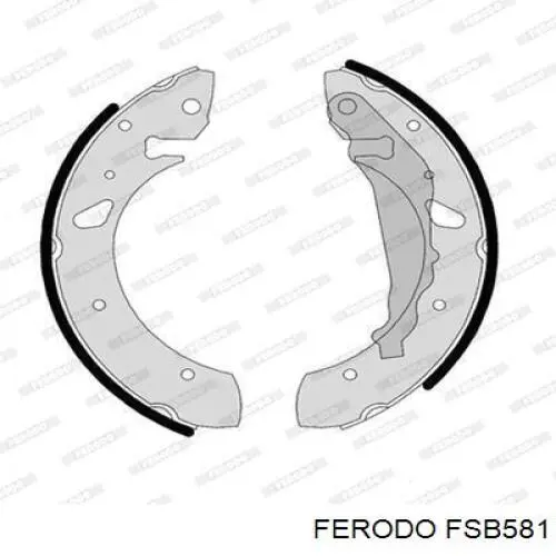 FSB581 Ferodo zapatas de frenos de tambor traseras