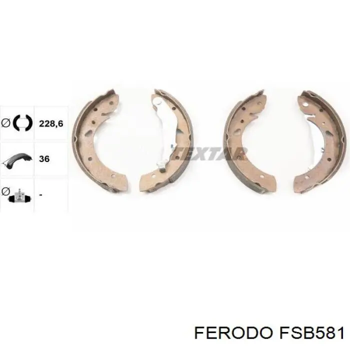 Zapatas de freno de tambor traseras Ferodo FSB581 precio, desde 29,89 EUR