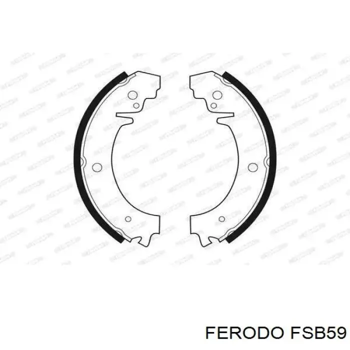 Zapatas de freno de tambor traseras Ferodo FSB59 precio, desde 29,80 EUR