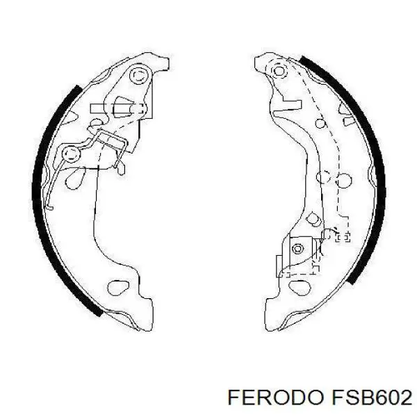 FSB602 Ferodo zapatas de frenos de tambor traseras