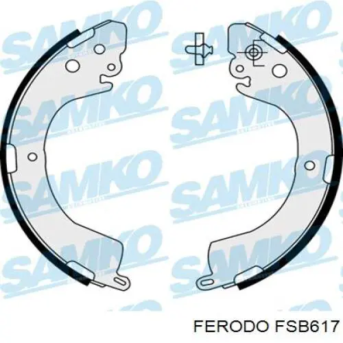 Zapatas de freno FSB617 Ferodo