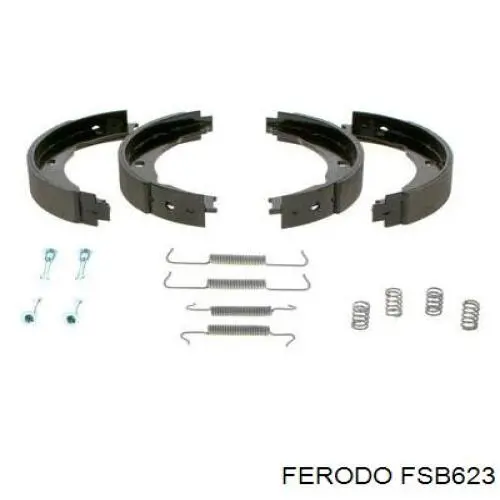 Juego de zapatas de frenos, freno de estacionamiento Peugeot 406 8B