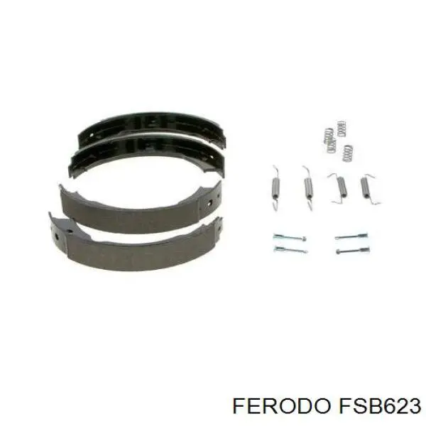 Juego de zapatas de frenos, freno de estacionamiento Peugeot 406 8B