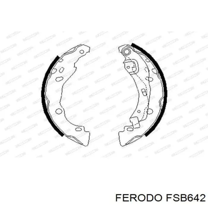 FSB642 Ferodo zapatas de frenos de tambor traseras
