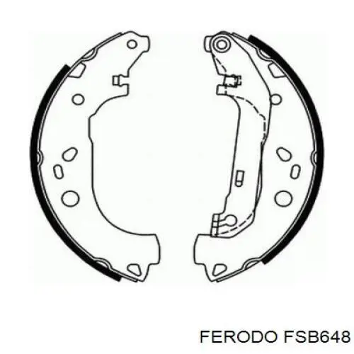 FSB648 Ferodo zapatas de frenos de tambor traseras