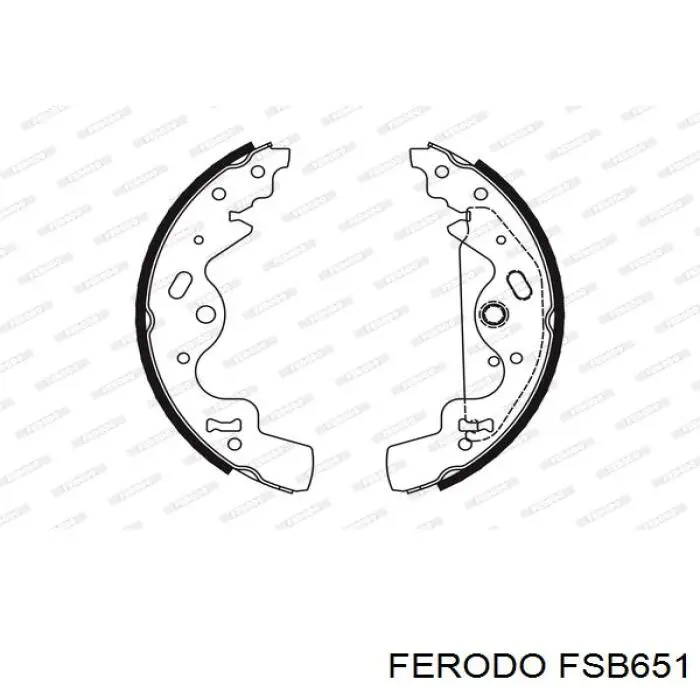 FSB651 Ferodo zapatas de frenos de tambor traseras