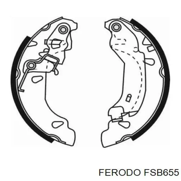 Zapatas de freno FMK573 Ferodo