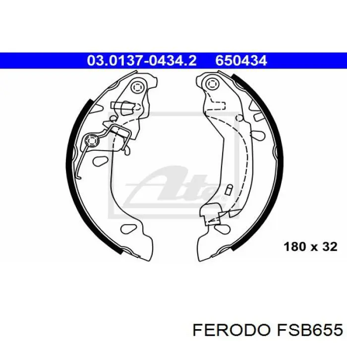 Zapatas de freno de tambor traseras Ferodo FMK573 precio, desde 34,48 EUR