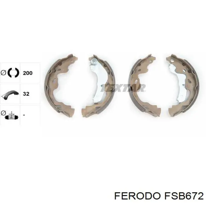 Zapatas de freno FSB672 Ferodo