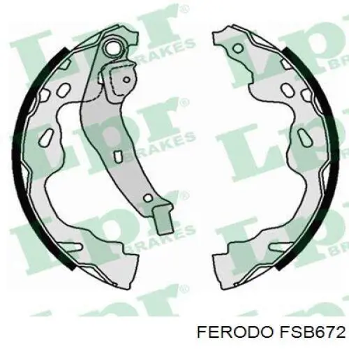 Zapatas de freno traseras Ferodo FSB672
