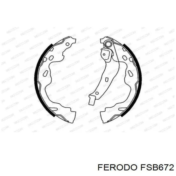 Zapatas de freno de tambor traseras Ferodo FSB672 precio, desde 25,35 EUR