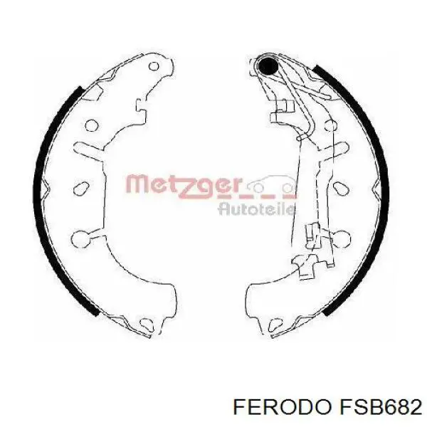 Zapatas de freno FSB682 Ferodo
