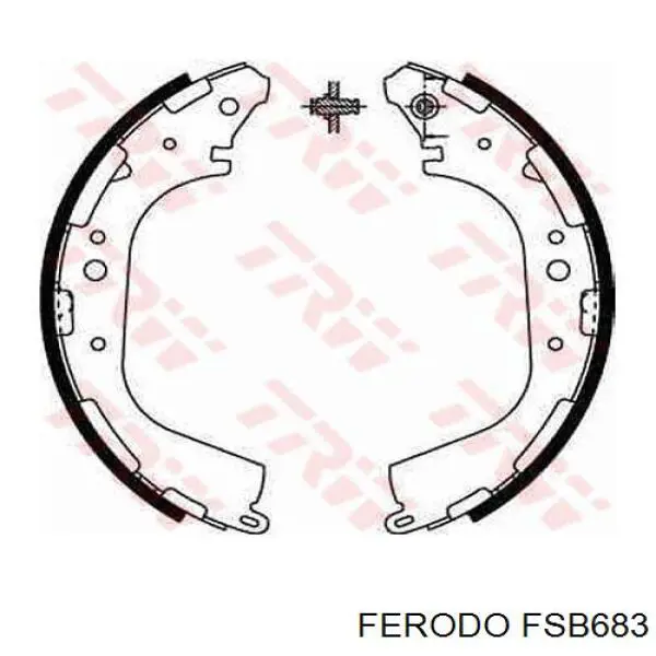 FSB683 Ferodo zapatas de frenos de tambor traseras