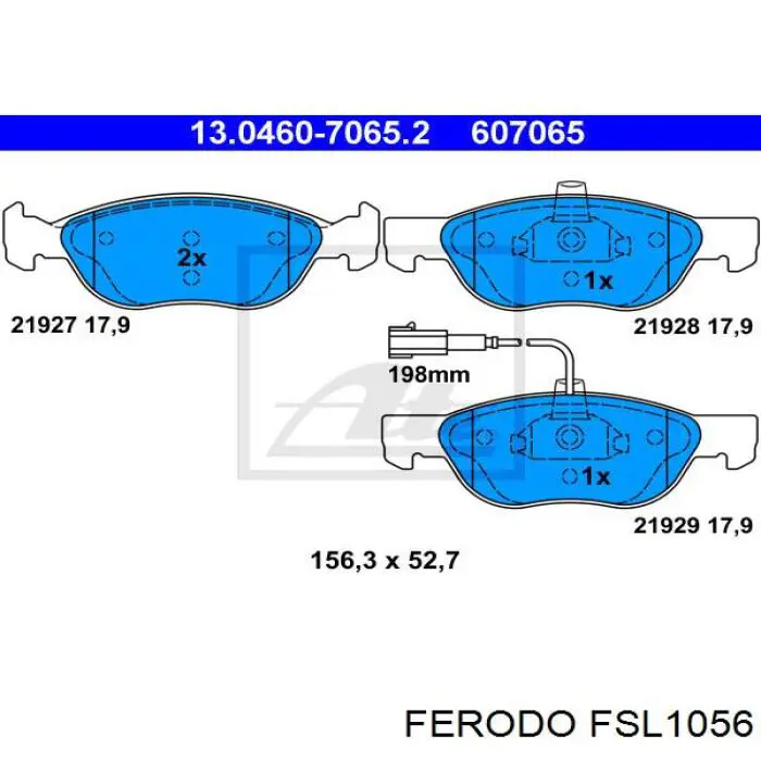 FSL1056 Ferodo pastillas de freno delanteras