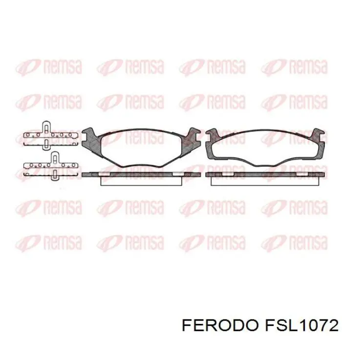 FSL1072 Ferodo pastillas de freno delanteras