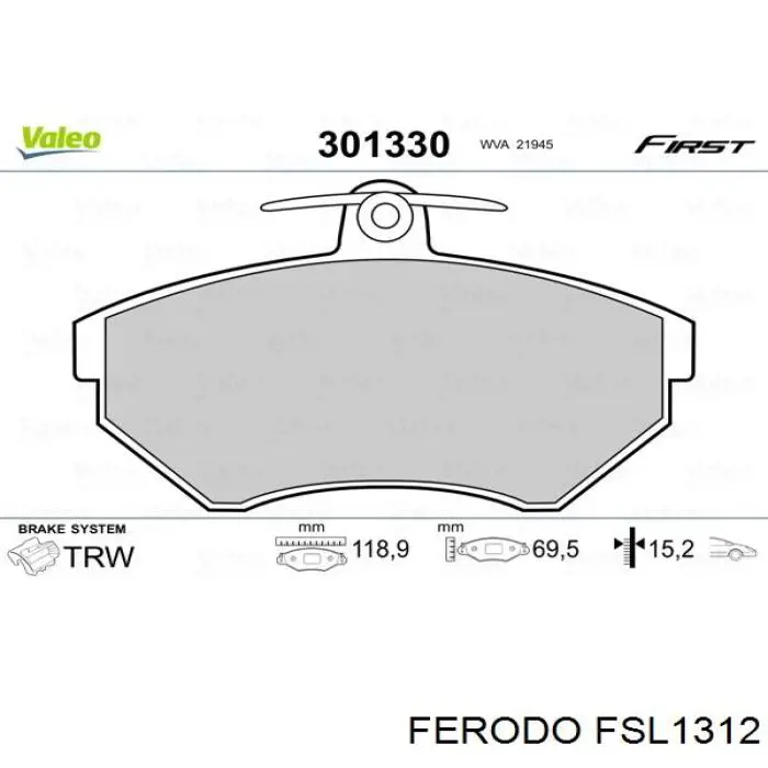 Pastillas de freno delanteras Seat Ibiza 2 6K1