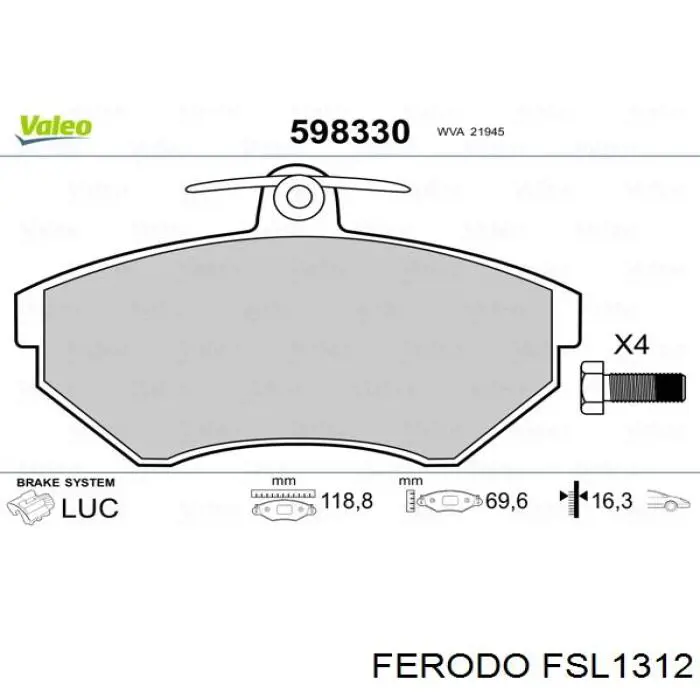 Pastillas de freno delanteras Seat Ibiza 2 6K1
