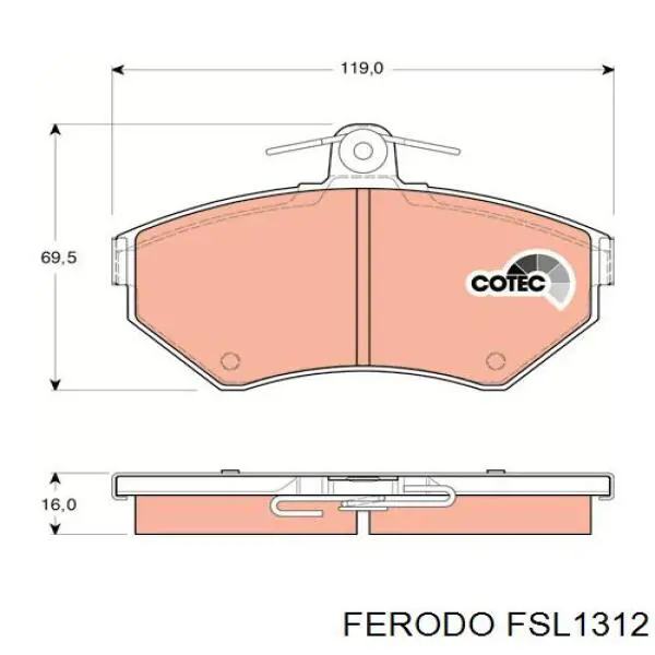 Pastillas de freno delanteras Seat Ibiza 2 6K1