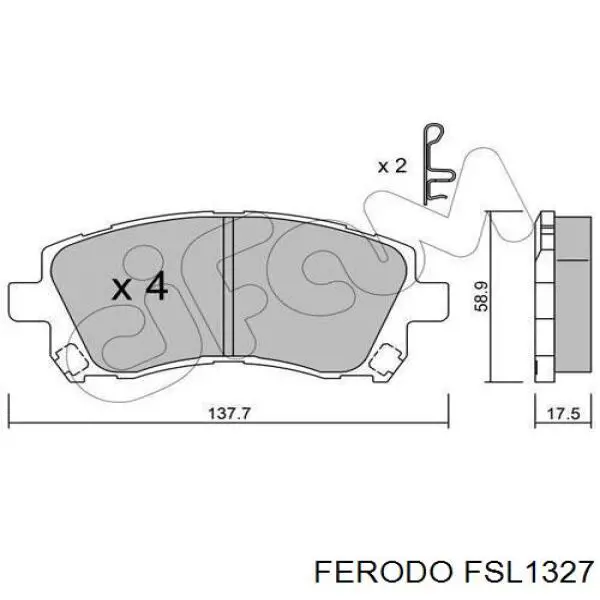 Pastillas de freno delanteras Subaru Legacy 3 BE, BH
