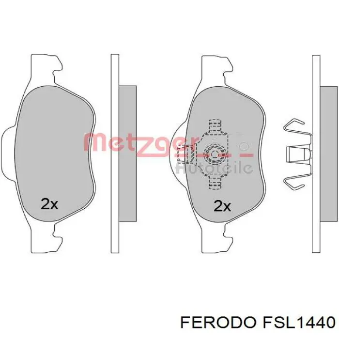 Pastillas de freno delanteras Renault Laguna 2 BG0, BG1