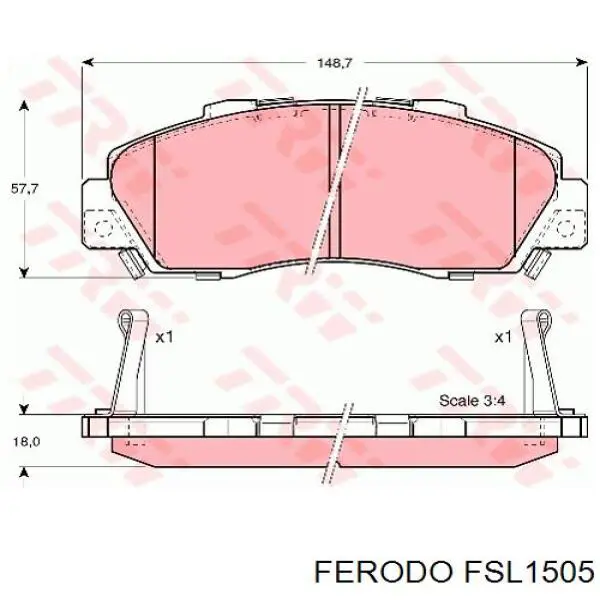 Pastillas de freno delanteras Honda CR-V 1 RD