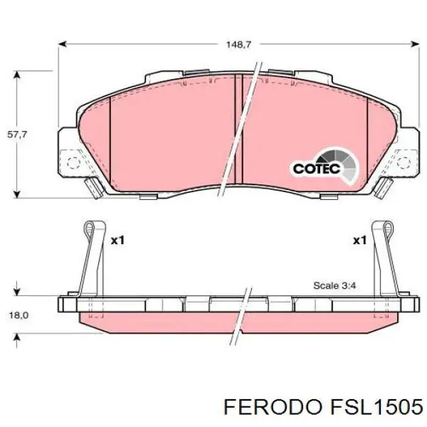 Pastillas de freno delanteras Honda CR-V 1 RD