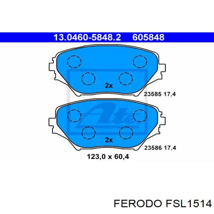 Pastillas de freno delanteras Toyota RAV4 2 XA2