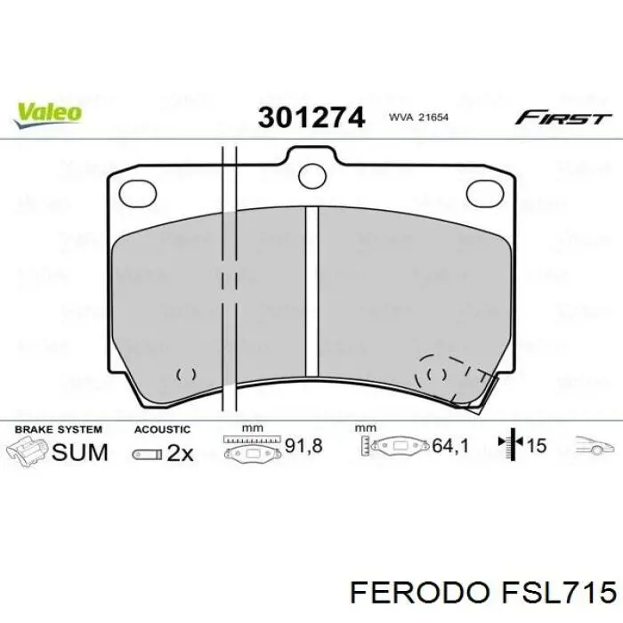 Pastillas de freno delanteras Mazda 323 BA