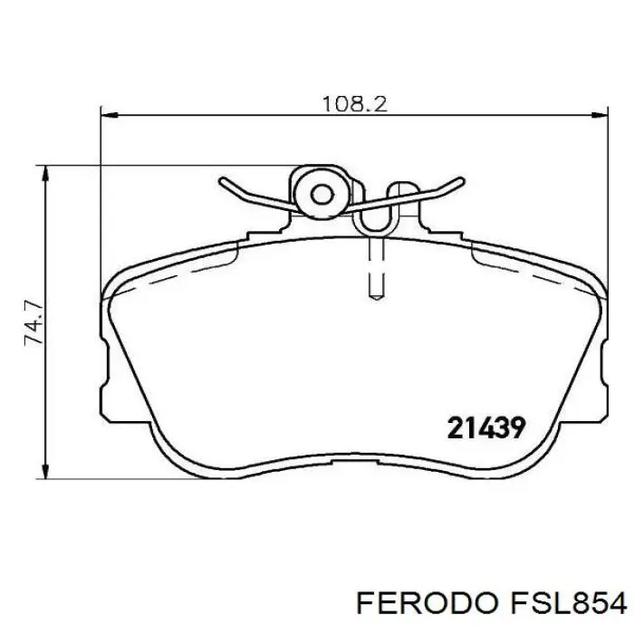 FSL854 Ferodo pastillas de freno delanteras