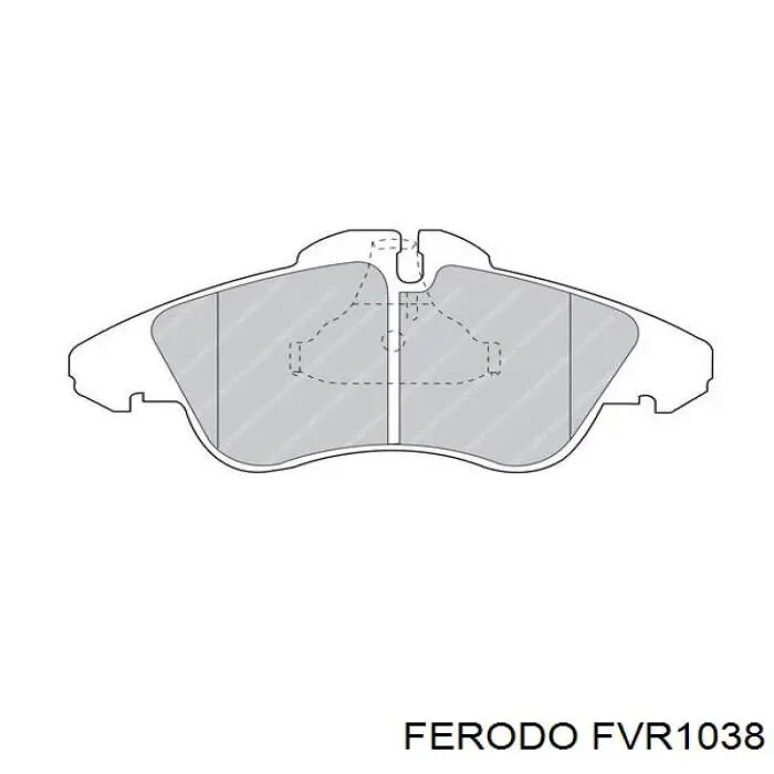 FVR1038 Ferodo pastillas de freno delanteras