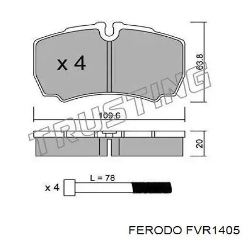 Pastillas traseras de freno Ferodo FVR1405 precio, desde 27,32 EUR