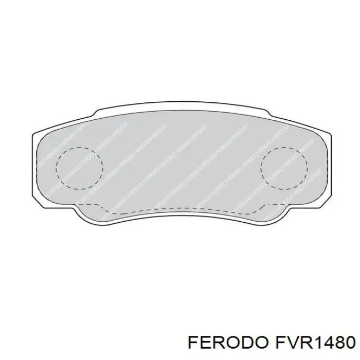 FVR1480 Ferodo pastillas de freno traseras
