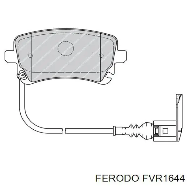 FVR1644 Ferodo pastillas de freno traseras