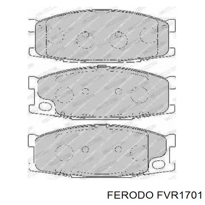 FVR1701 Ferodo pastillas de freno delanteras