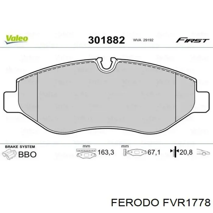 Pastillas freno delanteras Ferodo FVR1778 precio, desde 31,40 EUR