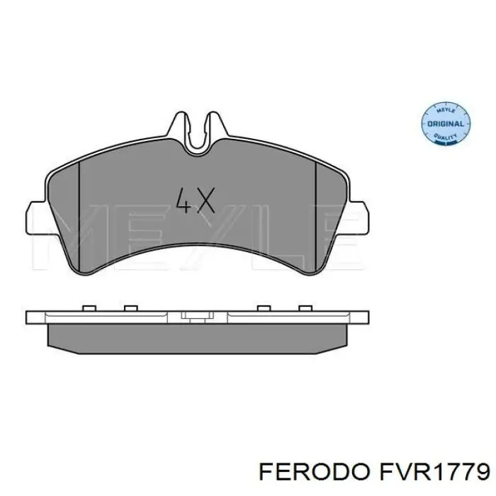 FVR1779 Ferodo pastillas de freno traseras