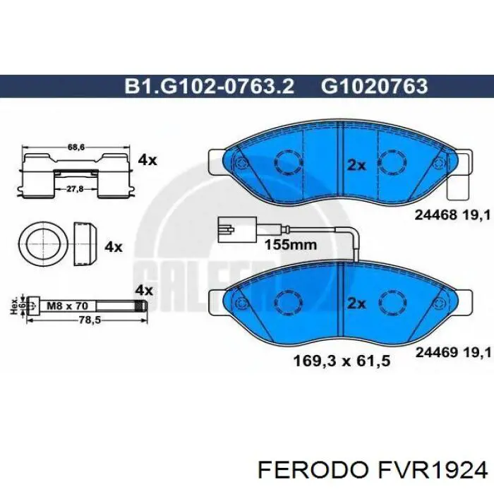Pastillas freno delanteras Ferodo FVR1924 precio, desde 49,97 EUR