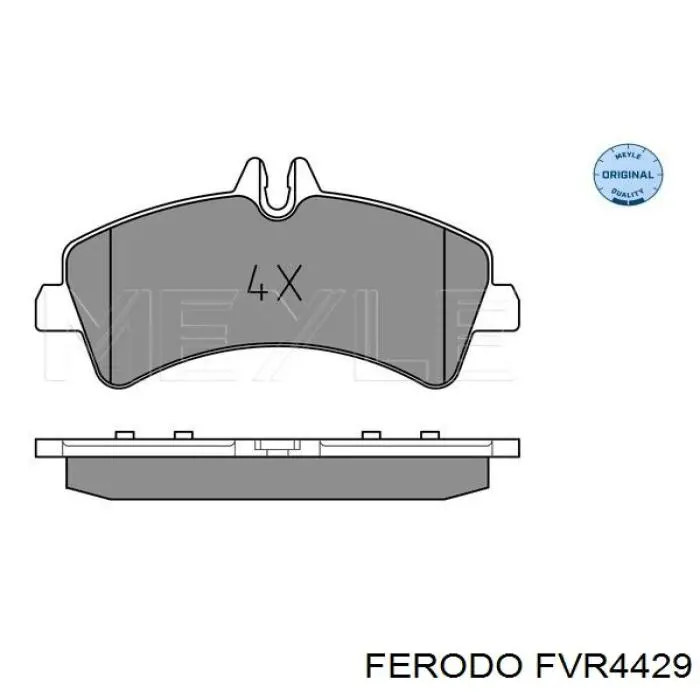 FVR4429 Ferodo pastillas de freno traseras