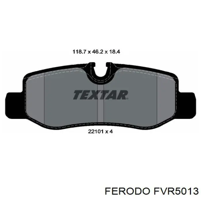 FVR5013 Ferodo pastillas de freno traseras