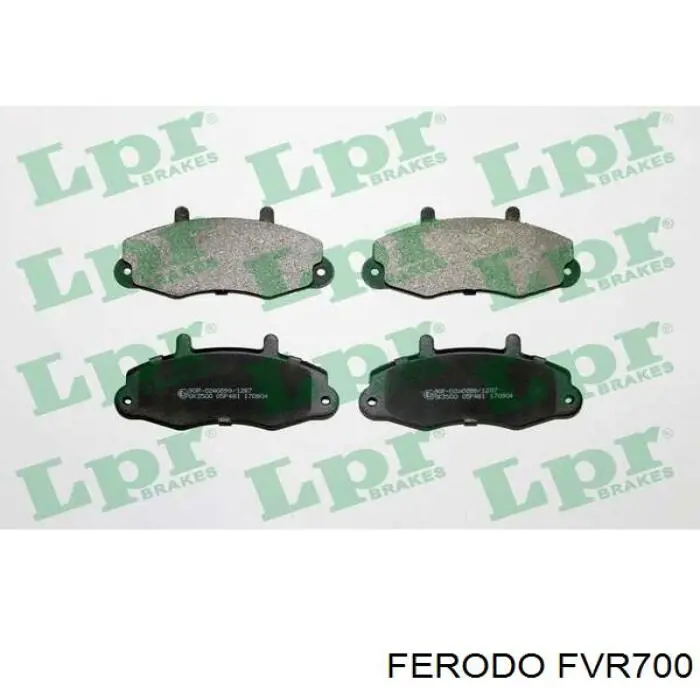 FVR700 Ferodo pastillas de freno delanteras