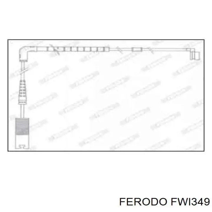 FWI349 Ferodo contacto de aviso, desgaste de los frenos