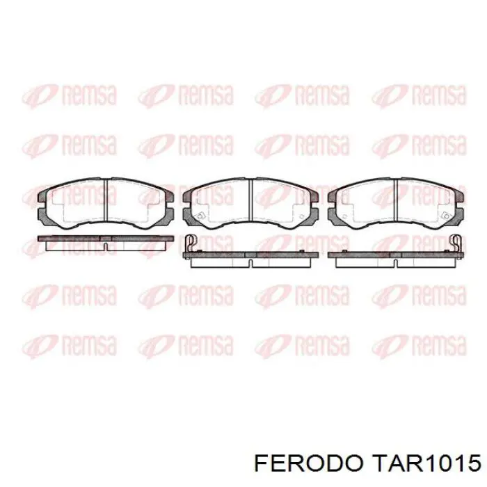 TAR1015 Ferodo pastillas de freno delanteras