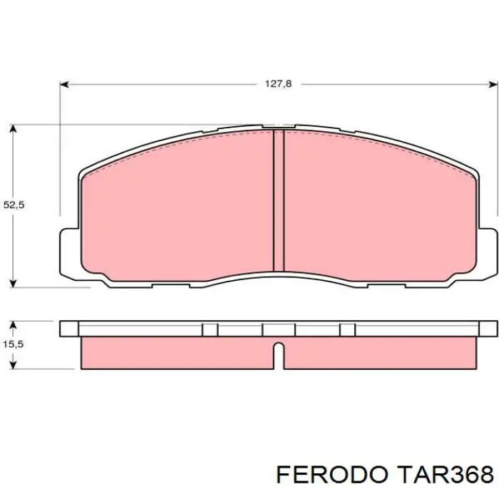 TAR368 Ferodo pastillas de freno delanteras