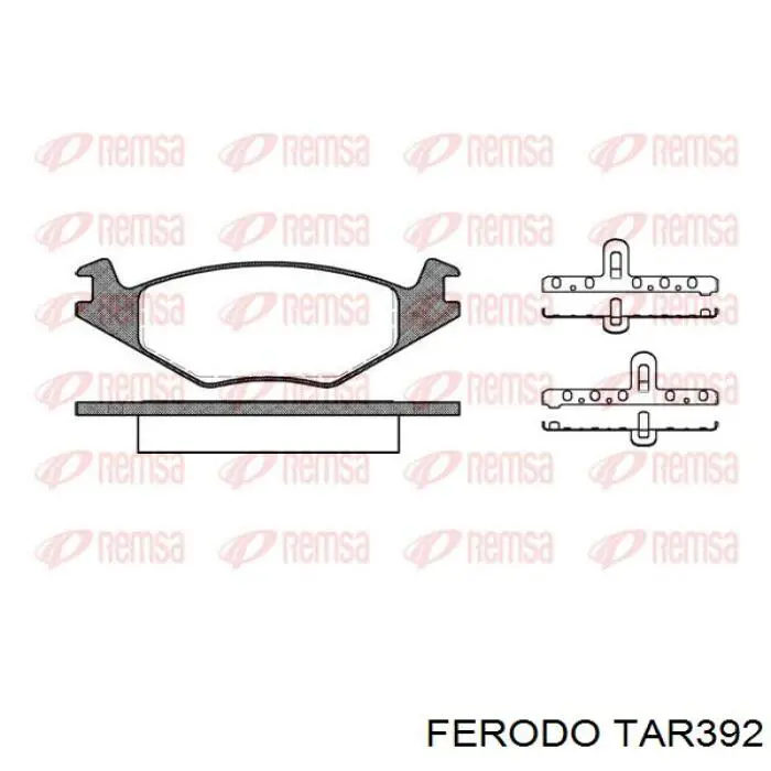 TAR392 Ferodo pastillas de freno delanteras