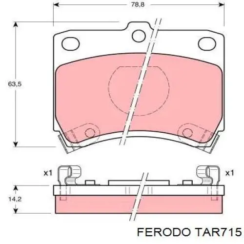 Pastillas de freno delanteras Mazda 323 BA